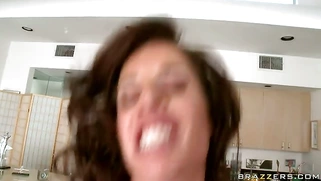 Stunning MILF Veronica Avluv rides his shlong reverse cowgirl style