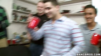 Jada Stevens, Ava Addams and Christy Mack showing their asses and licking each other pussies