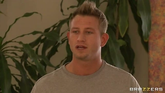 Phoenix Marie wearing her new bikini getting a rub down