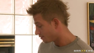 Phoenix Marie wearing her new bikini getting a rub down