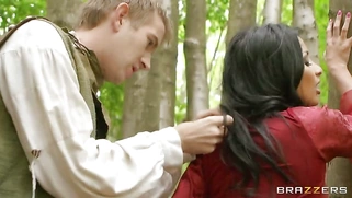 Anissa Kate swallows his fat cock and lets him lick her anus