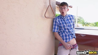 Cory Chase caught Evan spying on her when she was doing yoga