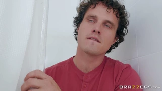 Ryan Keely sucks cock and licks balls in the shower