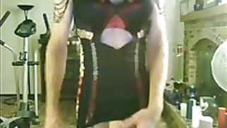 Crossdresser in Mini Dress