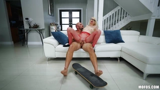 Alice Pink gets fucked by Jmac in reverse cowgirl position