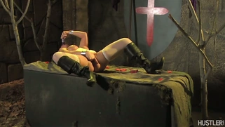 Mahina Zaltana squirts as she fucks her pussy with a dildo