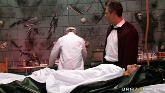 Dr. Frankenslut has finally created the ultimate slut, Audrey Bitoni