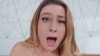 Small titted Kristen Scott gets fucked reverse cowgirl style