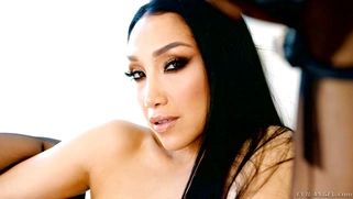 Vicki Chase in stockings shows off her amazing body