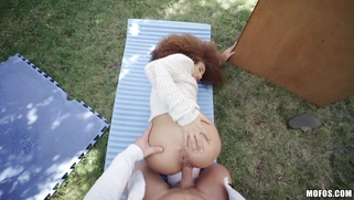 Cecilia Lion gets pussy pounded doggystyle in POV