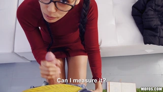 Latina Andreina Deluxe is sucking cock for cash