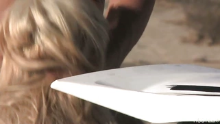 Cameron Dee sucking dick and getting slammed on the four-wheeler