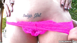 Katrina Jade shows off her cunt and butt hole