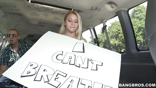 Marsha May takes some cash to suck that dick in the BangBus