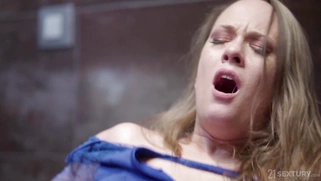 Hungarian Blue Angel gets assfucked in the toilet