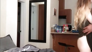 She is getting some BBC while her parents are away