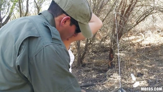 Bella Danger gets arrested and undressed by a border patrol