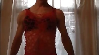 Sissyboy is Ready in Red