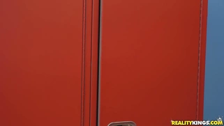 Teen Megan Marx was caught in the locker room