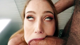 Arietta Adams is sucking Chad White's hard cock