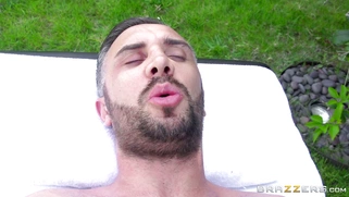 Morgan Lee was surprised when she saw Keiran's massive cock