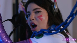 Big booty Korina Kova rides the dildo