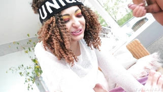 Emily Thorne gets two big cocks in her asshole