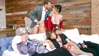 Ivy Lebelle gets fucked and her parents are none the wisers