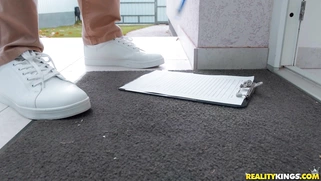 Tiffany Tatum gives nice blowjob to Erik Everhard