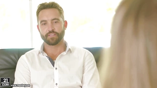 Fantastic long-legged babe Shawna Lenee seduces the lucky guy