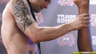 Jenna J Foxx gets her pussy slammed in spoon