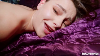 Aften Opal gets her pussy penetrated by the huge black cock