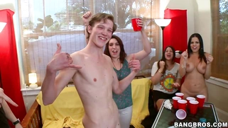 Ava Devine, Britney Amber and Diamond Kitty torturing the boys