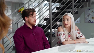 Cherie DeVille is sucking cock and her daughter is none the wiser