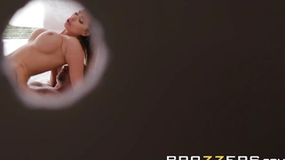 Nina Milano fucks and sucks Keiran Lee's hard dick