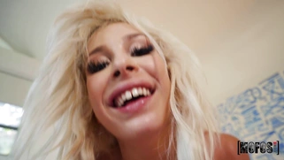 Carmen Caliente rides the hard cock with her trimmed twat in POV