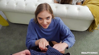 Oxana Chic is sucking cock in POV