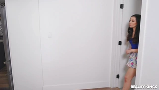 Vanessa Sky was caught by Aria Lee being fucked