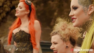 Hot mom Tina Kay gets her pussy drilled standing