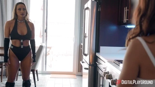 Abigail Mac and Megan Rain are playing lesbo games