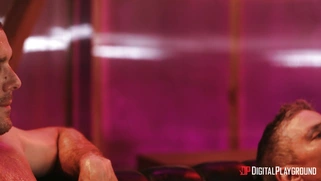 Big booty Angela White rides and sucks two hard cocks