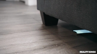 Alina Belle on her knees gives masterful blowjob