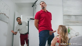 Linzee Ryder was almost caught by her husband as she was sucking cock