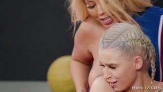 Kiara Cole gets her self tied by Bridgette B