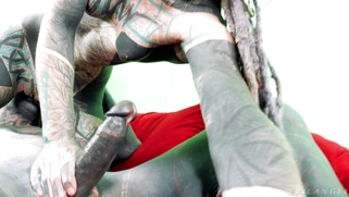 German Anuskatzz sucks and rides the hard dick