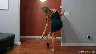 Lesbians Abigail Mac and Kendra Spade have fun