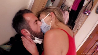 Adira Allure with the butt plug in her ass rides the hard cock