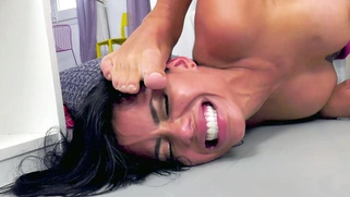 Canela Skin gets fucked doggystyle in the rough way