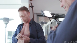 Brooklyn Gray is sucking Rocco Siffredi's thick cock