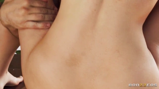 Lana Rhoades rides the big boner on the table